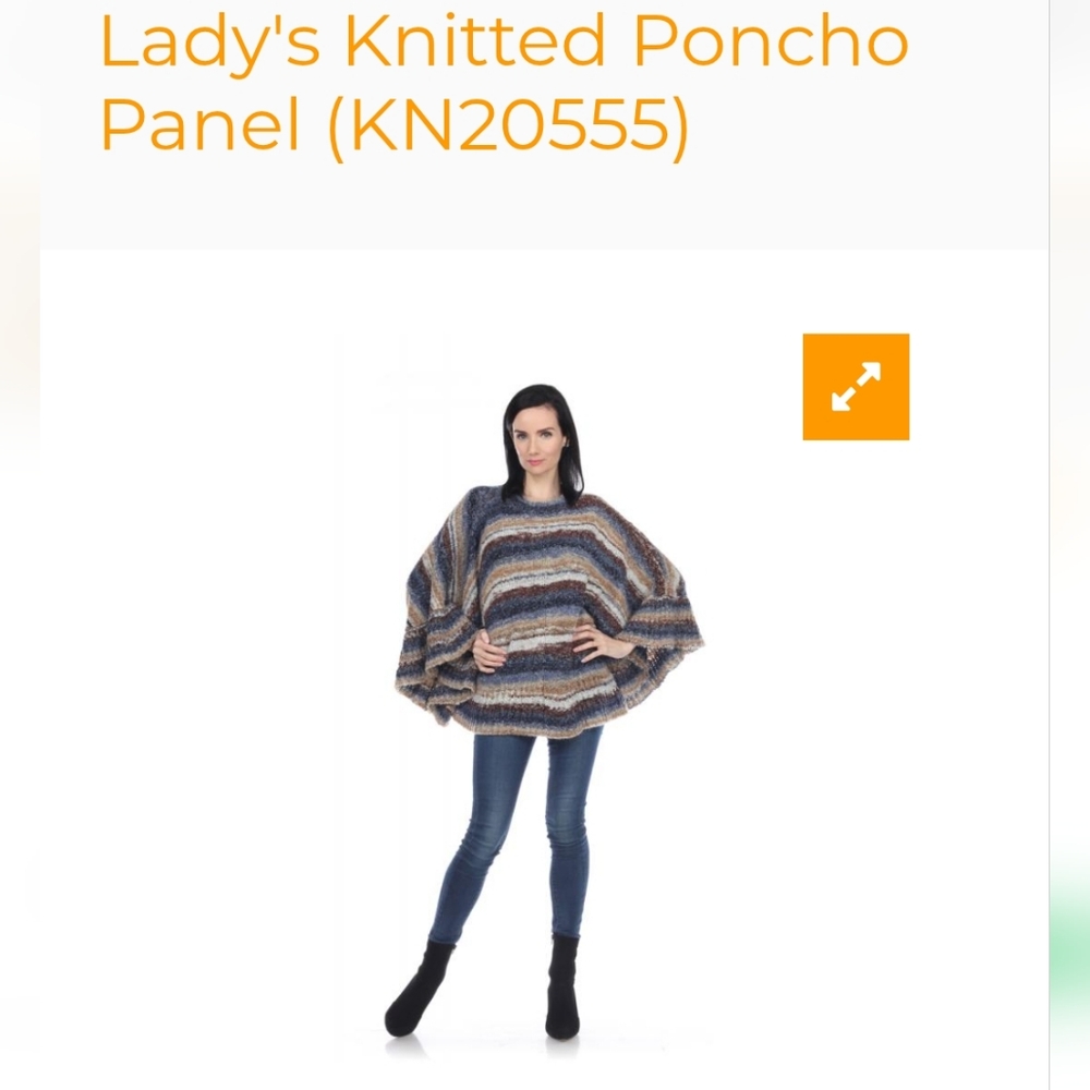 NWT Kamana Rising Poncho One Size Ombre Blue
